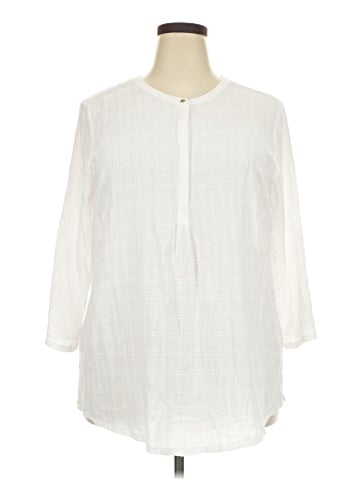 Studio by Liz Claiborne 3/4 Sleeve Blouse (view 1)