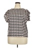 Who What Wear 100% Polyester Silver Short Sleeve Blouse Size XXL - photo 1