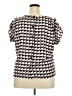 Who What Wear 100% Polyester Silver Short Sleeve Blouse Size XXL - photo 2