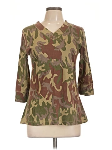 Norma Kamali for Walmart 3/4 Sleeve Blouse (view 1)