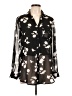 Candie's 100% Polyester Black Long Sleeve Blouse Size L - photo 1