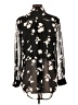Candie's 100% Polyester Black Long Sleeve Blouse Size L - photo 2