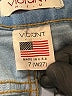 Vibrant M.I.U Color Block Blue Jeans Size 7 - photo 7