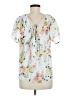 Papermoon Floral White Short Sleeve Blouse Size M (estimated) - photo 2