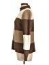 Crazy Horse 100% Polyester Color Block Brown Turtleneck Sweater Size L - photo 5