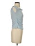 Pull&Bear Blue Sleeveless Top Size S - photo 4