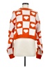 Topshop 100% Acrylic Hearts Orange Pullover Sweater Size 8 - photo 1