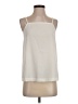 ASOS 100% Polyester Ivory Sleeveless Blouse Size 4 - photo 1