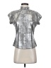 Pilcro Metallic Silver Sleeveless Blouse Size S - photo 1