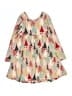 Hanna Andersson Print Tan Dress Size 6 - 7 - photo 2