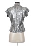 Pilcro Metallic Silver Sleeveless Blouse Size S - photo 2