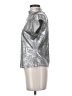 Pilcro Metallic Silver Sleeveless Blouse Size S - photo 5