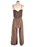 Bella Dahl 100% Tencel Solid Brown Jumpsuit Size XS - photo 2