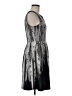 Apt. 9 Graphic Silver Cocktail Dress Size M - photo 4