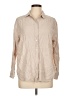 Glassons Tan Long Sleeve Button-Down Shirt Size 10 - photo 1