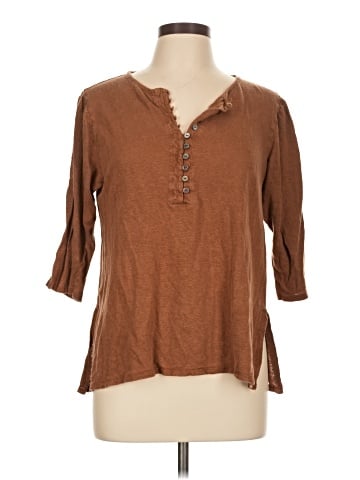 Wrap 3/4 Sleeve Top (view 1)