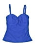 Athena Solid Blue Swimsuit Top Size 6 - photo 1