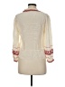 Unbranded Ivory 3/4 Sleeve Blouse Size M (estimated) - photo 2
