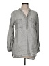 Pure Navy 100% Lyocell Gray Long Sleeve Button-Down Shirt Size M - photo 1