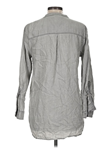 Pure Navy Long Sleeve Button-Down Shirt (view 2)