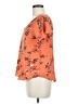 Justify 100% Polyester Floral Orange Short Sleeve T-Shirt Size M - photo 5