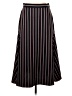 Tommy Hilfiger Stripes Black Formal Skirt Size 2 - photo 1