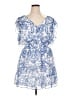 Express 100% Polyester Paisley Blue Cocktail Dress Size XL - photo 1
