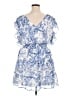 Express 100% Polyester Paisley Blue Cocktail Dress Size XL - photo 2