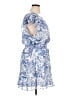 Express 100% Polyester Paisley Blue Cocktail Dress Size XL - photo 4
