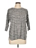 Bobeau Gray 3/4 Sleeve Top Size L - photo 1
