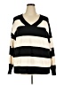 Lane Bryant Stripes Black Pullover Sweater Size 26 - 28 Plus - photo 1