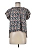 Mirth 100% Cotton Blue Short Sleeve Blouse Size M - photo 1