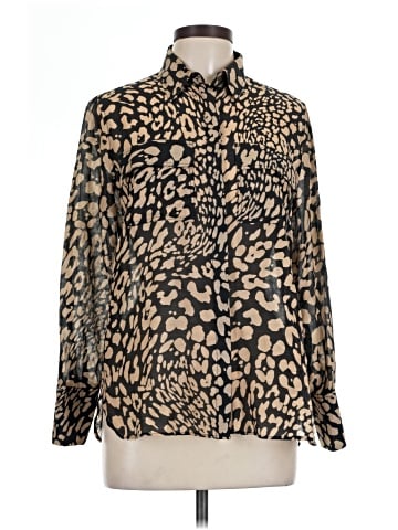 Massimo Dutti Long Sleeve Blouse (view 1)