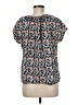 Mirth 100% Cotton Blue Short Sleeve Blouse Size M - photo 2