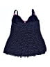 Beach House Polka Dots Blue Swimsuit Top Size 14 - photo 2