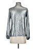 YOINS Metallic Silver Long Sleeve Blouse Size S - photo 2