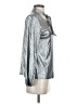 YOINS Metallic Silver Long Sleeve Blouse Size S - photo 4