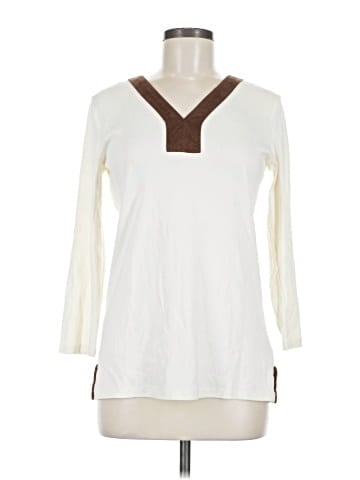 Lauren by Ralph Lauren 3/4 Sleeve T-Shirt (view 1)