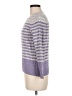 Karen Scott 100% Cotton Stripes Purple Pullover Sweater Size M - photo 5