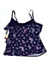 Beach House Floral Blue Swimsuit Top Size 16 - photo 2