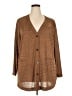 Dennis by Dennis Basso Brown Cardigan Size 2X - photo 1
