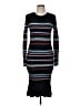 Parker Stripes Black Casual Dress Size M - photo 1