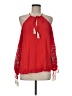 Gibson Latimer 100% Rayon Red 3/4 Sleeve Blouse Size M - photo 1