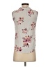 Pink Clover 100% Rayon Floral Gray Sleeveless Blouse Size XS - photo 2