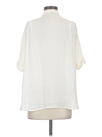 Vince. Short Sleeve Silk Top (view 2)