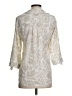 A. Byer 100% Polyester Paisley Ivory 3/4 Sleeve Blouse Size S - photo 2