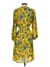 CAbi 100% Polyester Print Yellow Casual Dress Size S - photo 2
