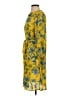 CAbi 100% Polyester Print Yellow Casual Dress Size S - photo 5
