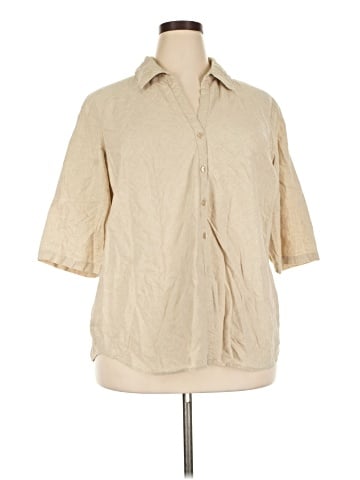 Venezia 3/4 Sleeve Button-Down Shirt (view 1)