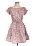 Indulge 100% Polyester Hearts Pink Casual Dress Size L - photo 1